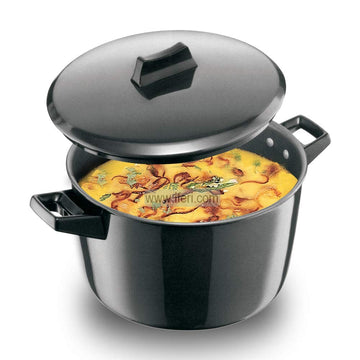 5 Liter Futura Hard Anodised Cook n Serve Saucepan, Coowkare with Hard Anodised Lid SRC004