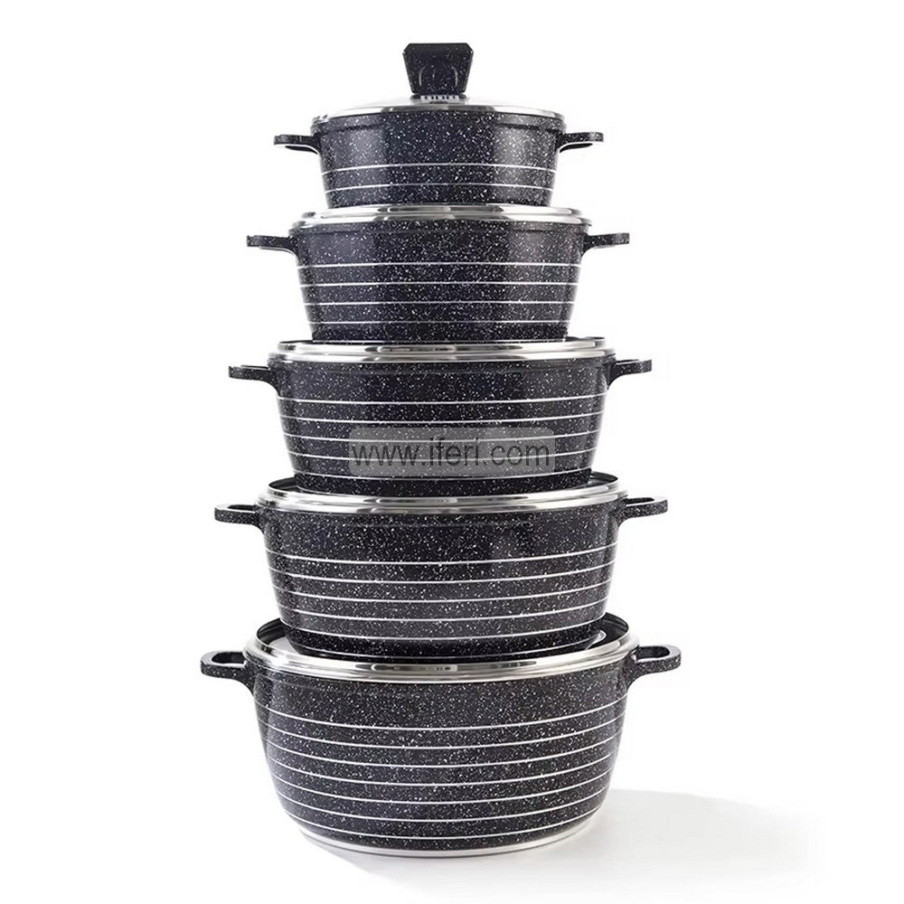 10 Pcs MGC Non Stick Ceramic Coating Cookware Set DL6893