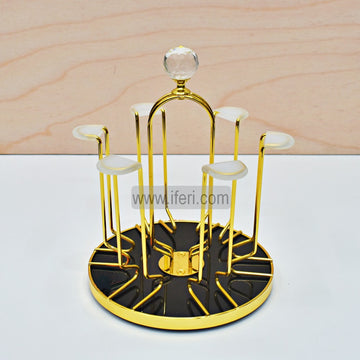 6 Hook Revolving Metal Glass Stand TG10420