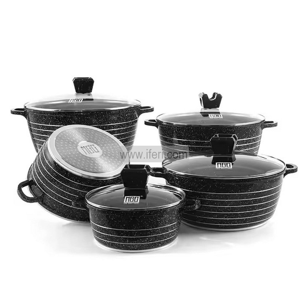 10 Pcs MGC Non Stick Ceramic Coating Cookware Set DL6893