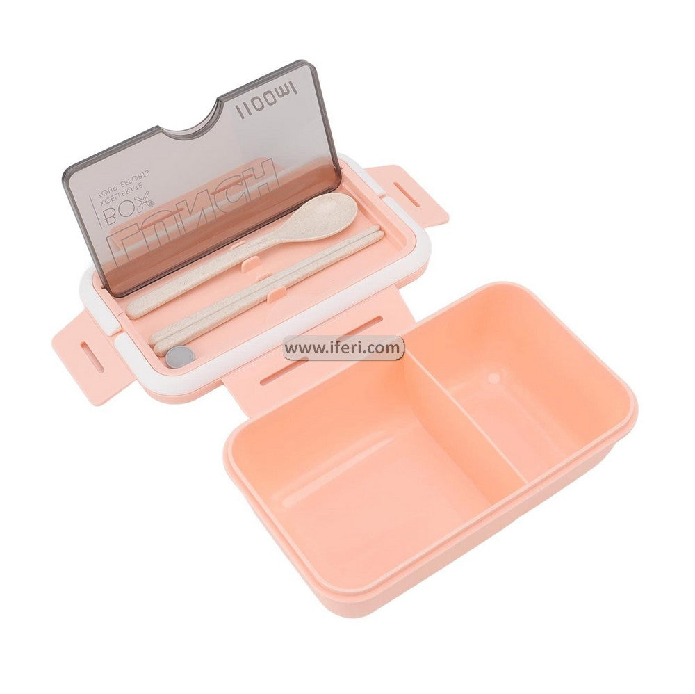 1100ml Airtight Tiffin Box Food Container with Spoons LB6440