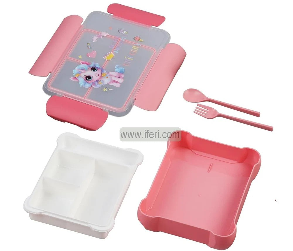 3 Part Airtight Tiffin Box Lunch Box with Spoon MT602