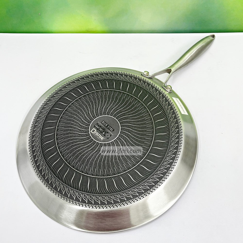 26cm Disnie High Quality Stainless Steel Honeycomb Roti Tawa / Dosa Pan BCG3602
