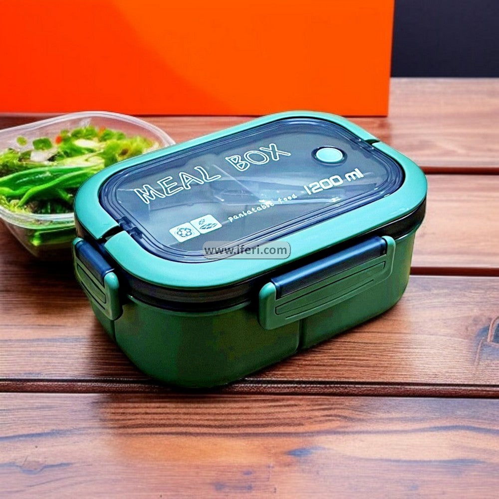 1200ml Airtight Tiffin Box Food Container with Spoons LB6447