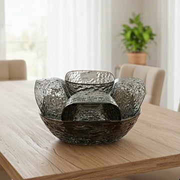 7 Pcs Glass Firni, Dessert Serving Bowl Set TB1610