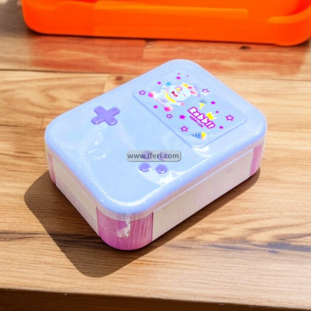 3 Part School Tiffin Box Food Container with Spoon LB6451