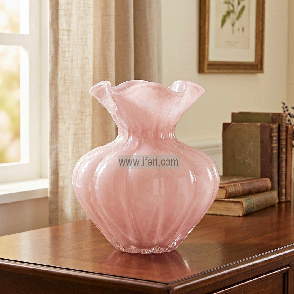 7.5 Inch Exclusive Heavy Crystal Glass Decorative Flower Vase TB1615