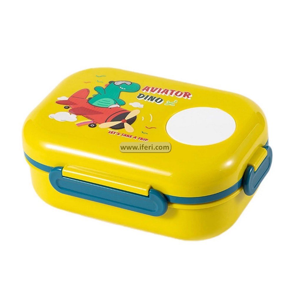 3 Part School Tiffin Box Food Container with Spoons LB6453