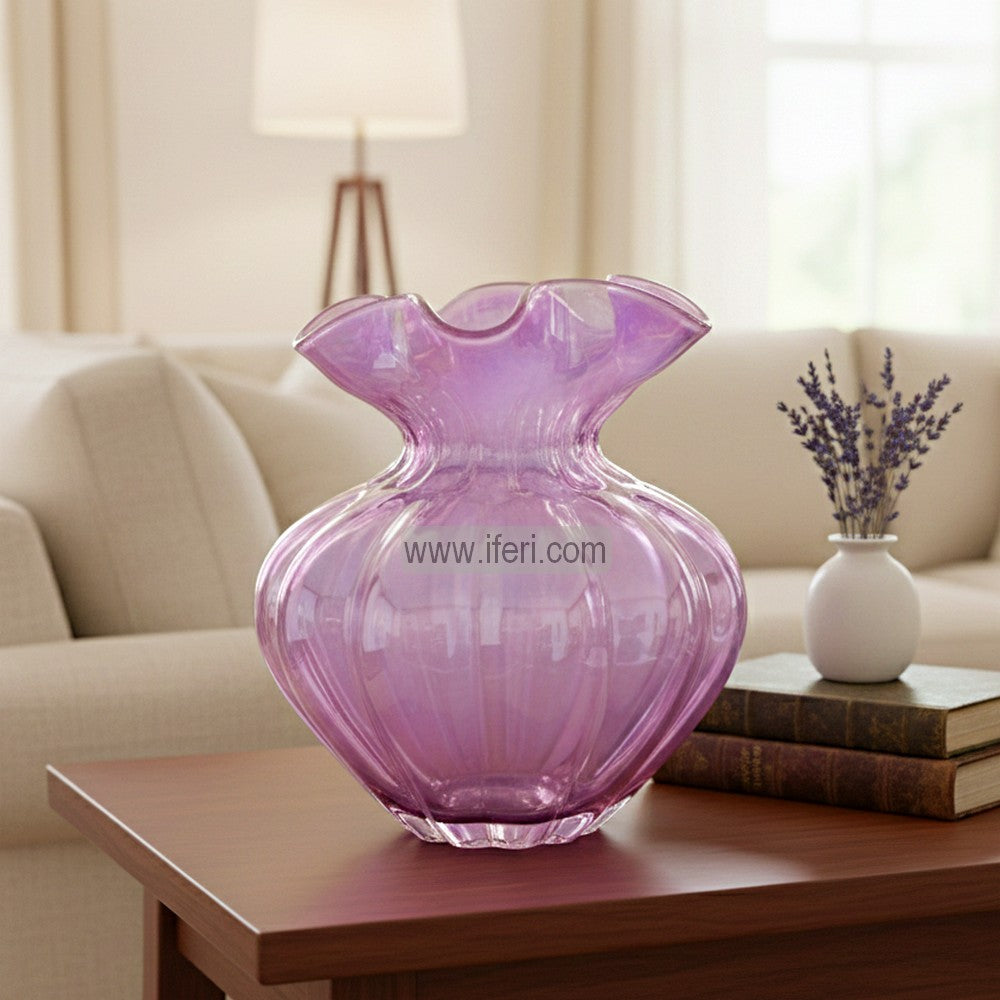7.5 Inch Exclusive Heavy Crystal Glass Decorative Flower Vase TB1616