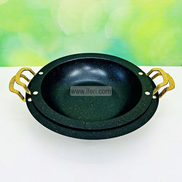 2 Pcs Stainless Steel Non-stick Deep Kadai / Cookware Set TG10616