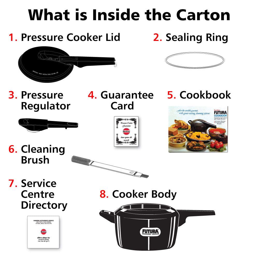 5 Liter Futura Hard Anodized Pressure Cooker WB0020