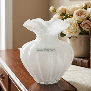 10 Inch Exclusive Heavy Crystal Glass Decorative Flower Vase TB1619