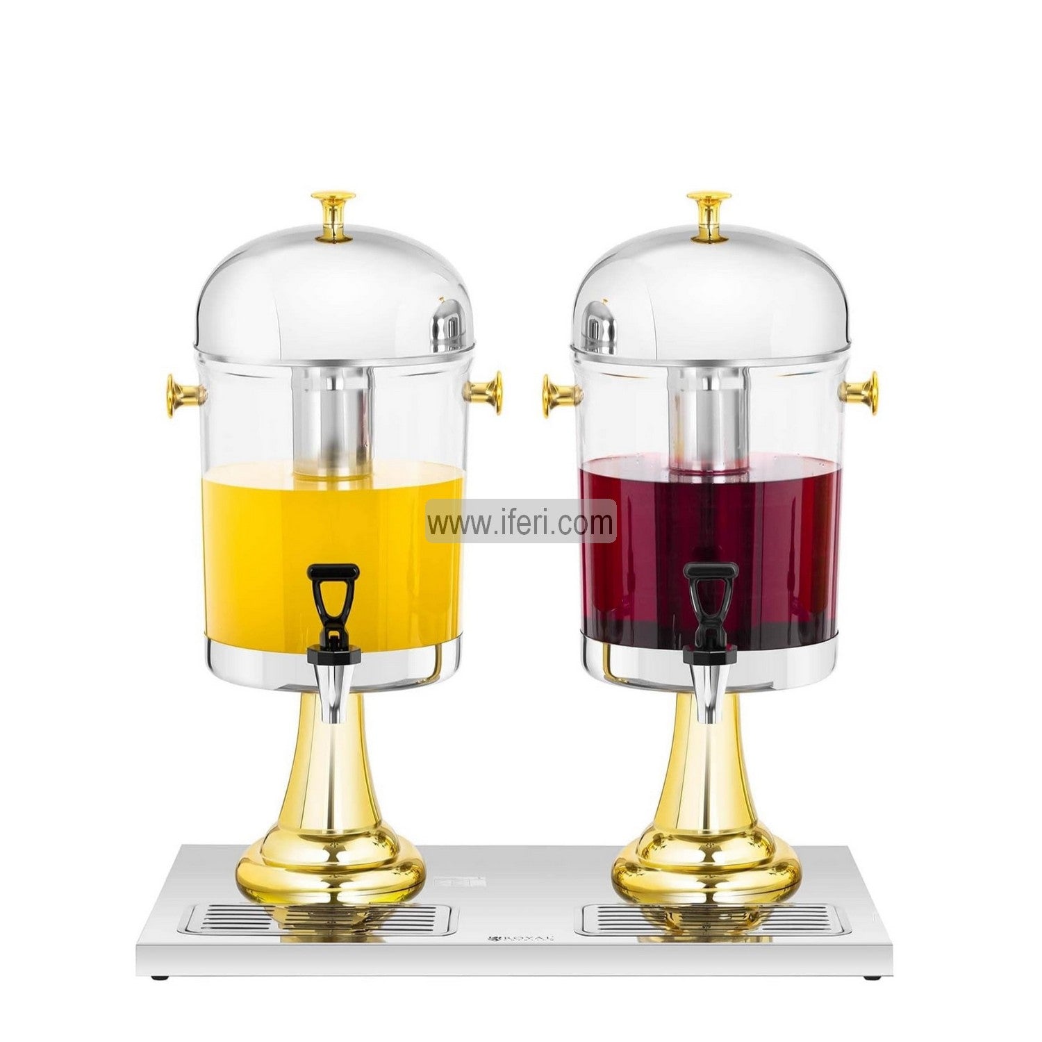 Excusive Double Juice Dispenser with Ice Tube FH41597