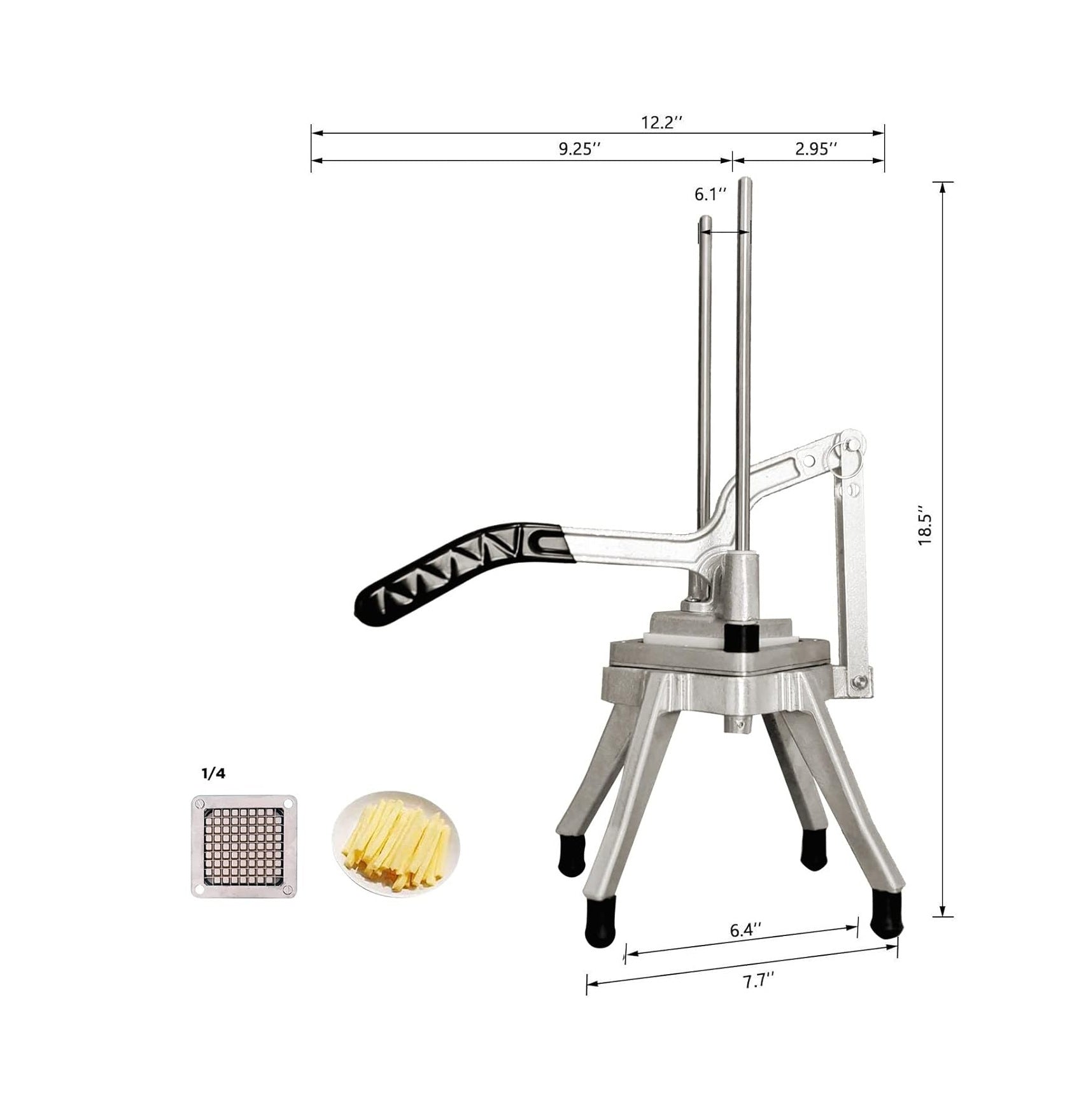 Heavy Duty Aluminum Potato Slicer/French Fries Cutter EB11430
