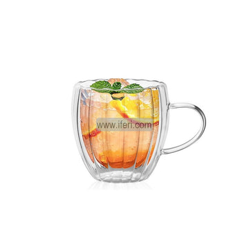 250ml Double Wall Borosilicate Glass Coffee Mug UNQ0366