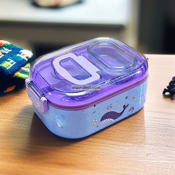 700ml Airtight School Tiffin Box Food Container with Spoon LB6458