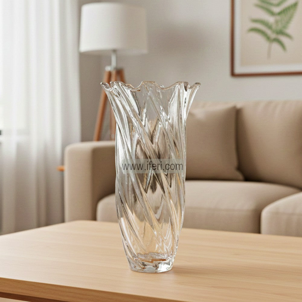 9.5 Inch Exclusive Heavy Crystal Glass Decorative Flower Vase TB1624