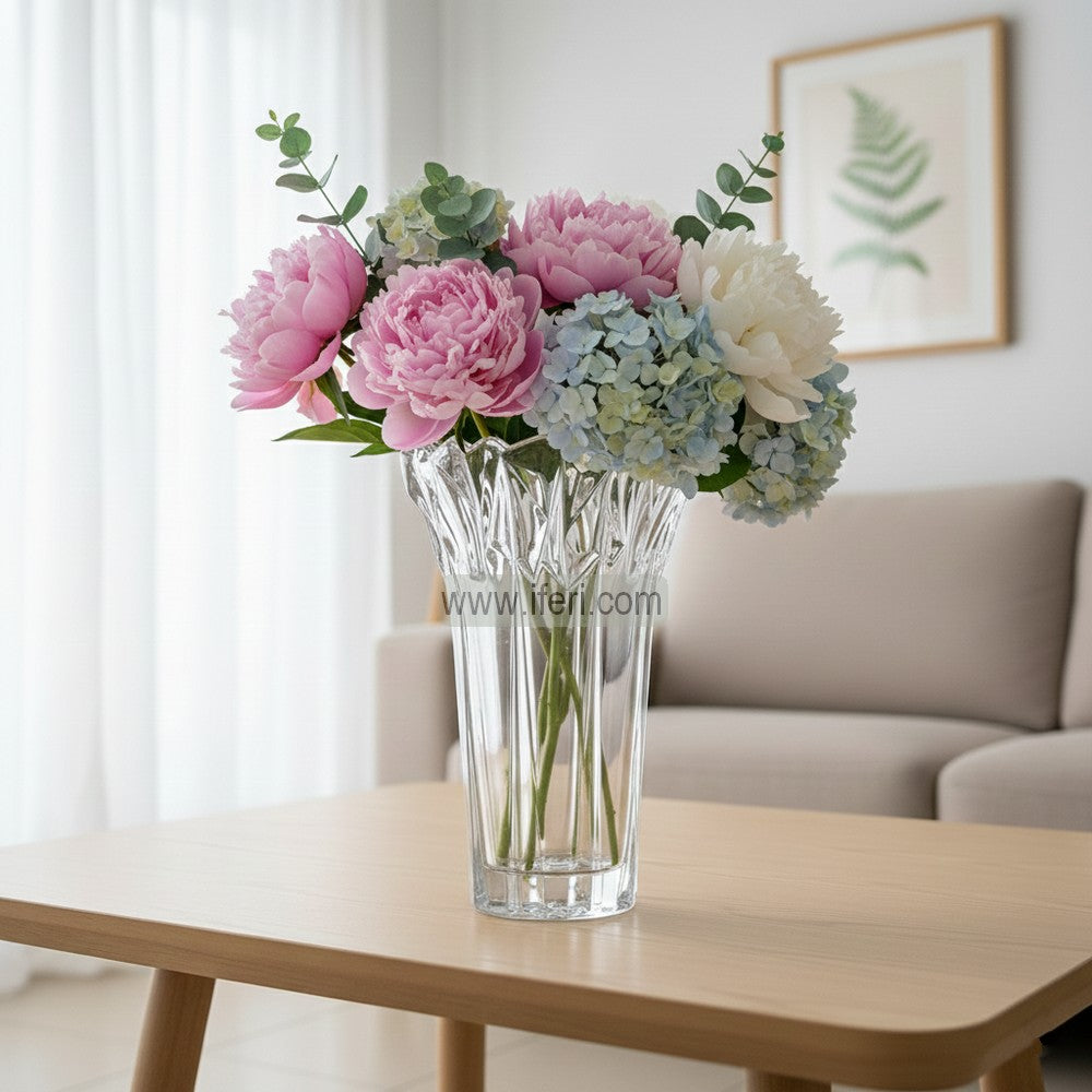 7.5 Inch Exclusive Heavy Crystal Glass Decorative Flower Vase TB1625