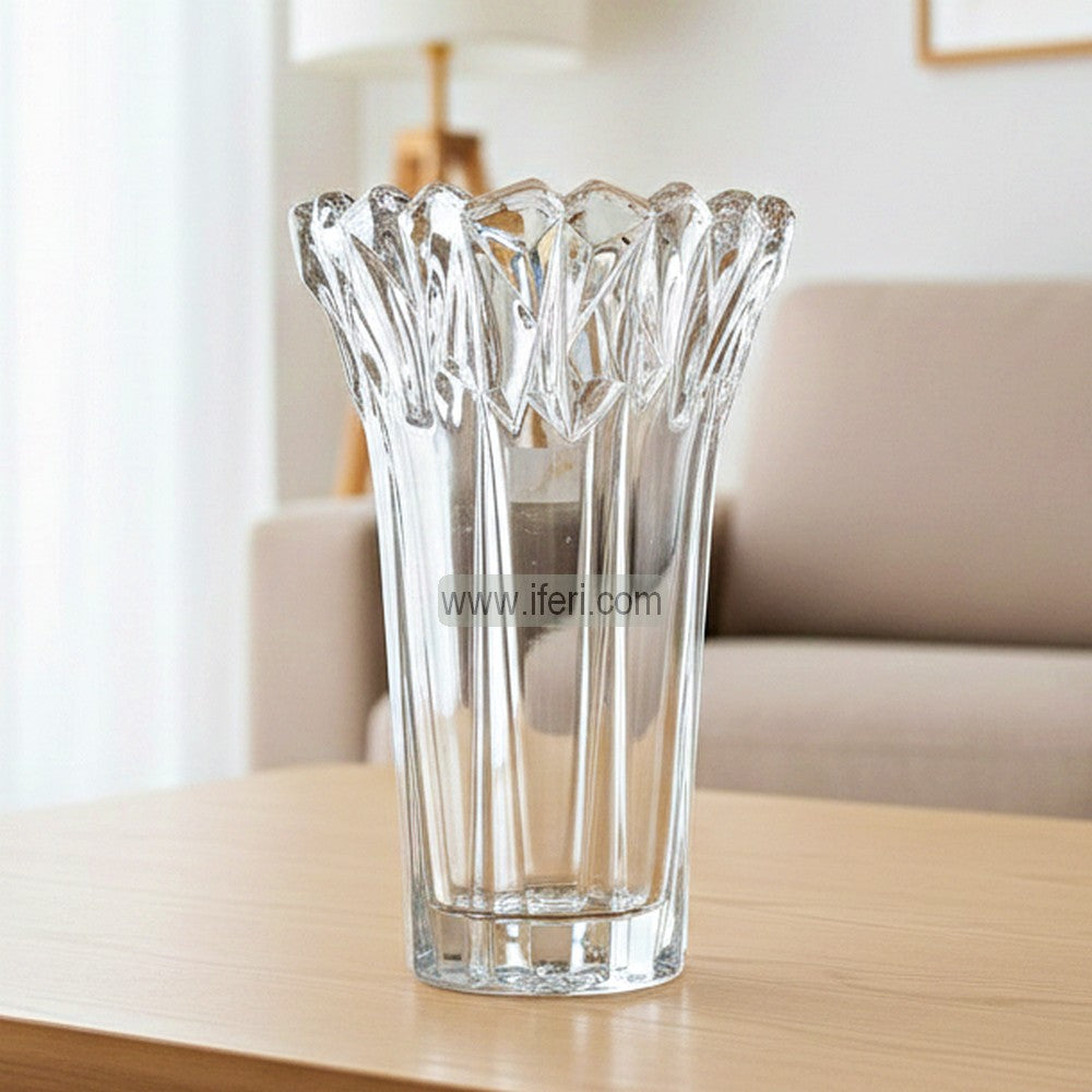 10.5 Inch Exclusive Heavy Crystal Glass Decorative Flower Vase TB1626