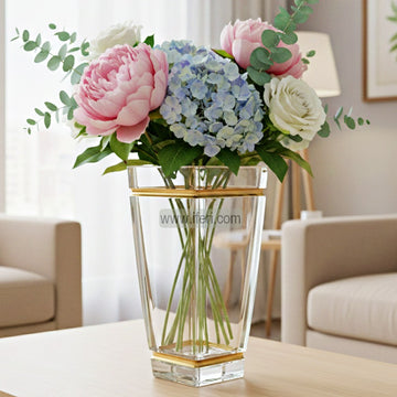 11.5 Inch Exclusive Heavy Crystal Glass Decorative Flower Vase TB1627
