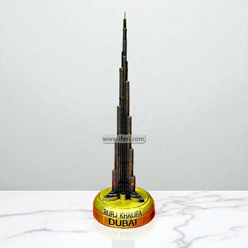 10.5 Inch Metal Burj Khalifa Tower Model Sculpture Showpiece MT629