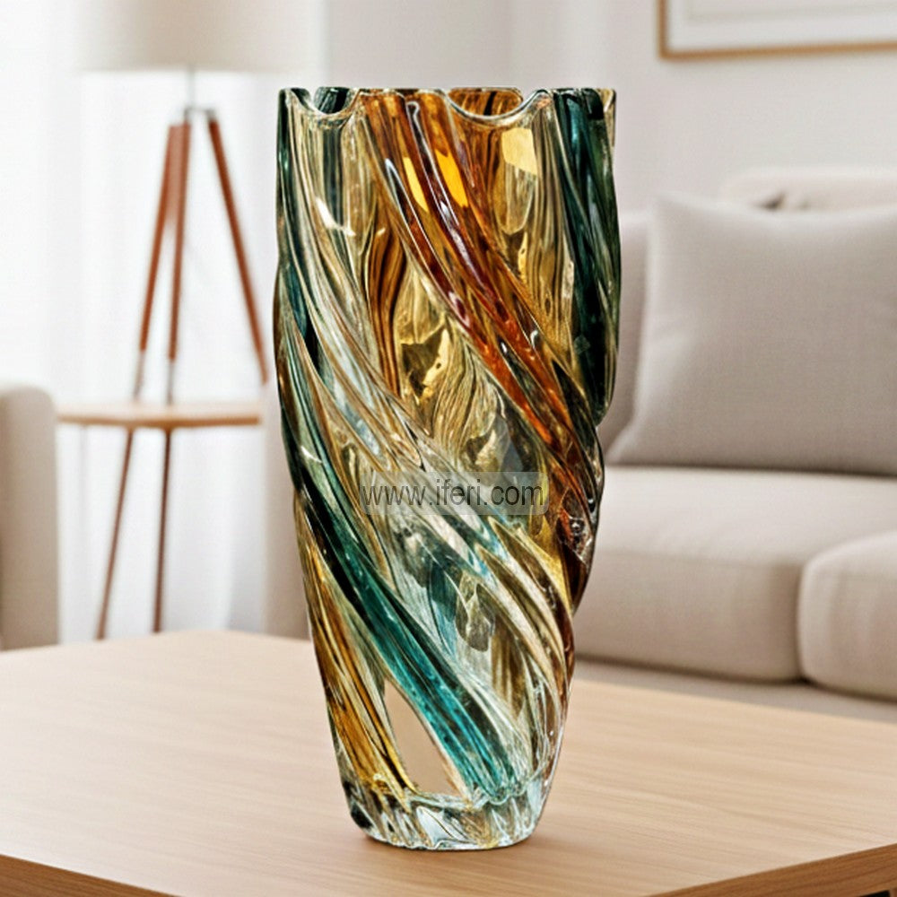 11.5 Inch Exclusive Heavy Crystal Glass Decorative Flower Vase TB1629