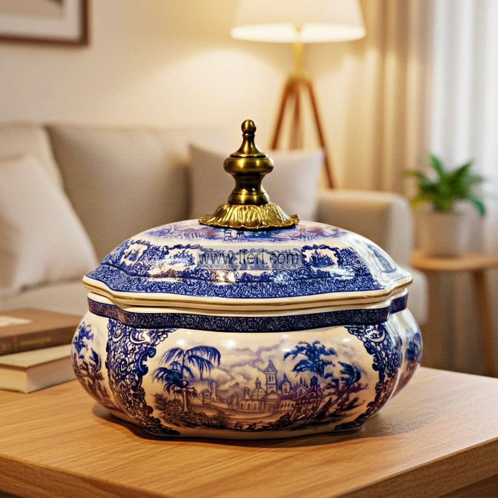 9 Inch Exclusive Ceramic Candy Box, Candy Pot RY3503