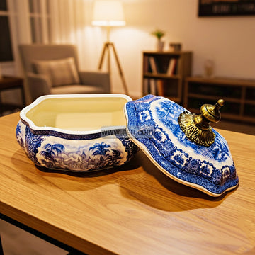 9 Inch Exclusive Ceramic Candy Box, Candy Pot RY3503