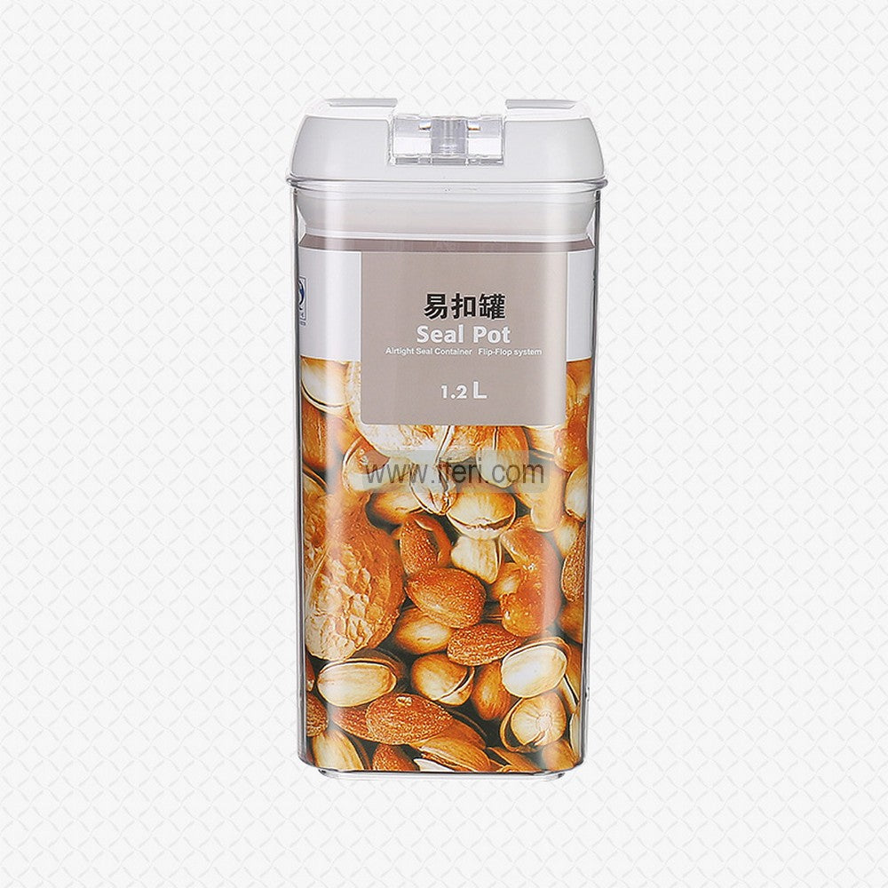 1200ml Airtight Storage Container, Cookie Jar, Spice Jar with Vacuum Seal Lid MT657