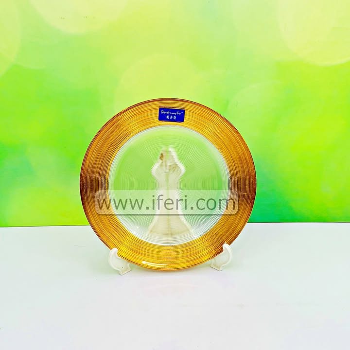 6 Pcs Exclusive Glass Half Plate RY3579