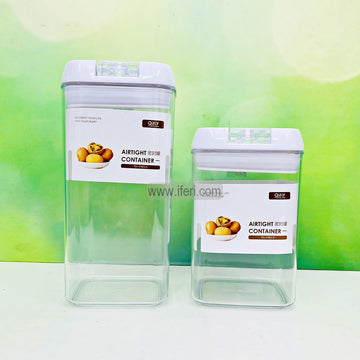 2 Pcs Airtight Storage Container, Cookie Jar, Spice Jar with Vacuum Seal Lid MT659