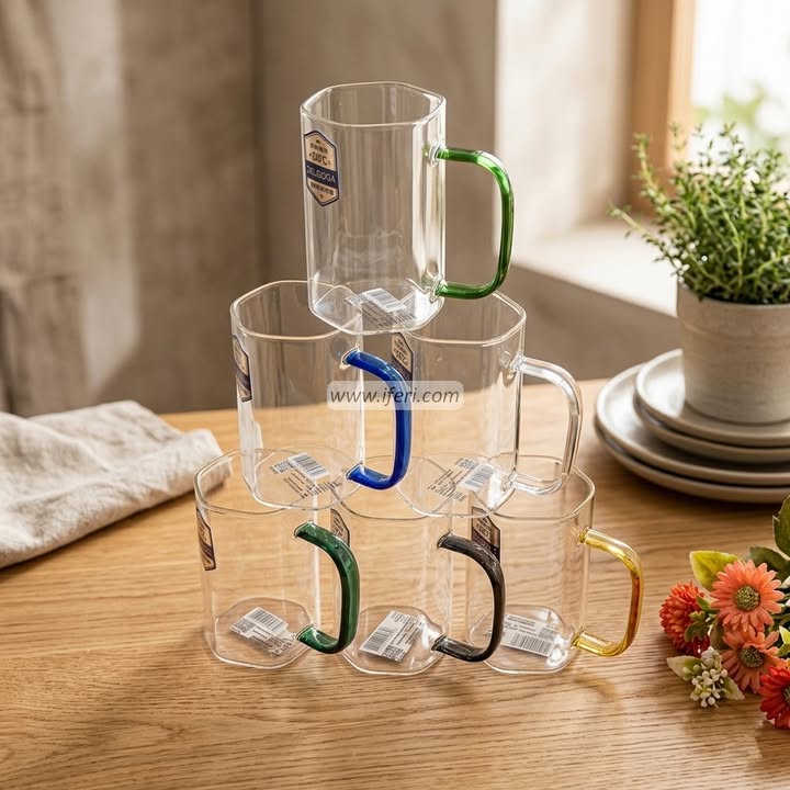 4 Pcs Borosilicate Glass Coffee Mug ALV0212