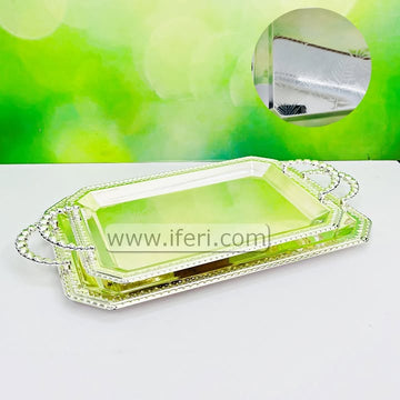 2 Pcs Exclusive Metal Serving Tray Set RY3607