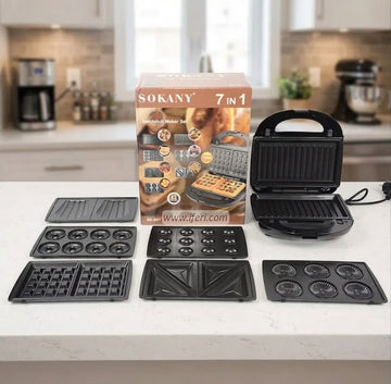 Sokany 750W 7 in 1 Sandwich Waffle Maker SK-B90
