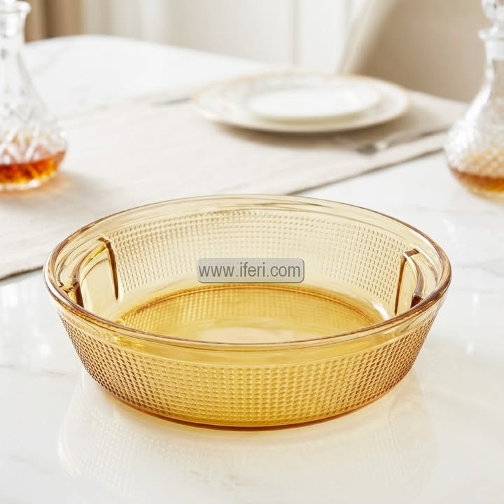 9.5 Inch Oven Proof Tempered Glass Casserole Dish EB21613