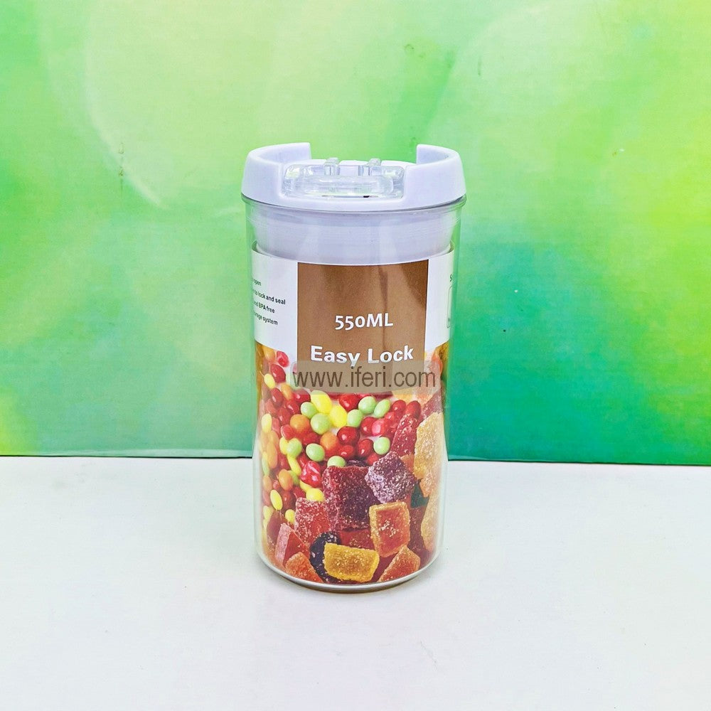 550ml Airtight Storage Container, Cookie Jar, Spice Jar with Vacuum Seal Lid MT662