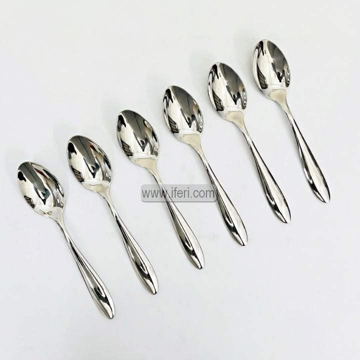 6 Pcs Stainless Steel Dinner Spoon Set EB216545