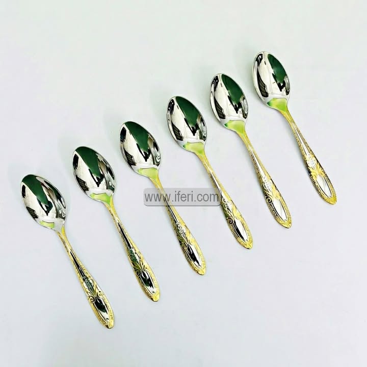 6 Pcs Stainless Steel Dinner Spoon Set EB216540