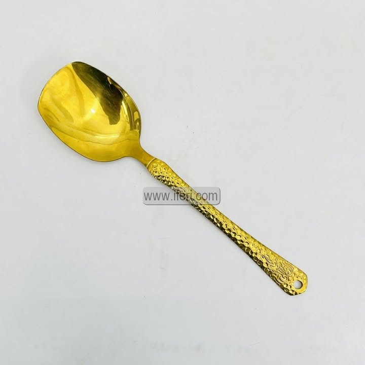 9.8 Inch Stainless Steel Golden Curry Serving Spoon EB21635