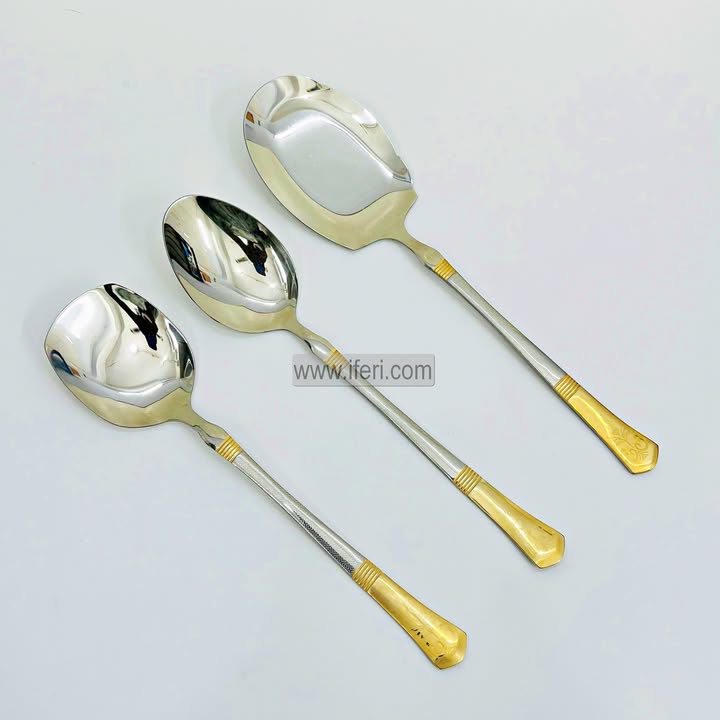 3 Pcs Stainless Steel Serving Spoon Set TB1687