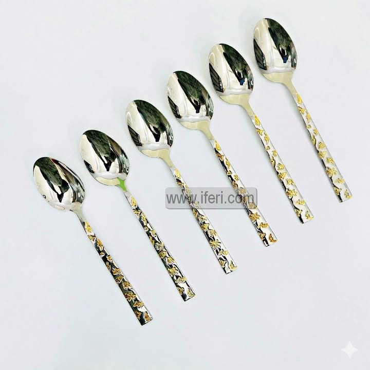 6 Pcs Stainless Steel Dinner Spoon Set TB1654