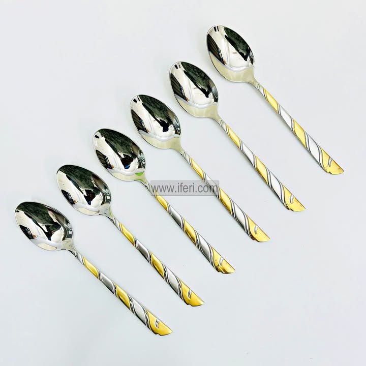 6 Pcs Stainless Steel Dinner Spoon Set TB1647
