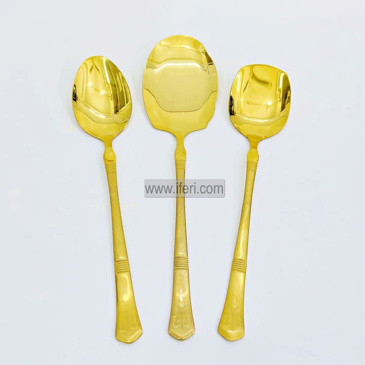 3 Pcs Stainless Steel Serving Spoon Set TB1702