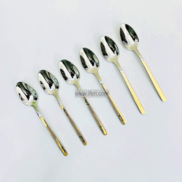 6 Pcs Stainless Steel Tea Spoon Set TB1643