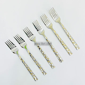 6 Pcs Stainless Steel Dinner Fork Set TB1644