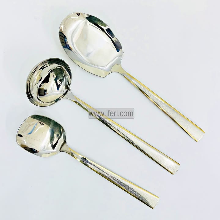 3 Pcs Stainless Steel Serving Spoon Set TB1685