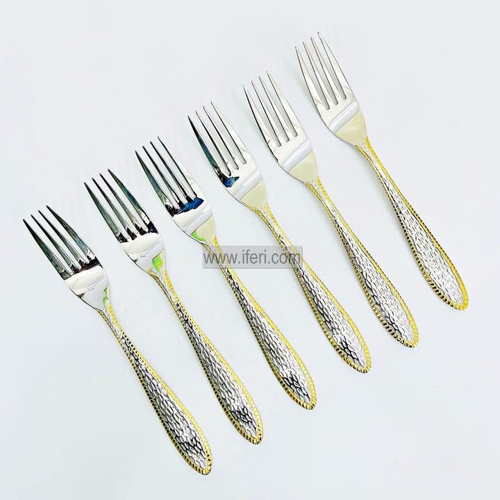 6 Pcs Stainless Steel Dinner Fork Set TB1645