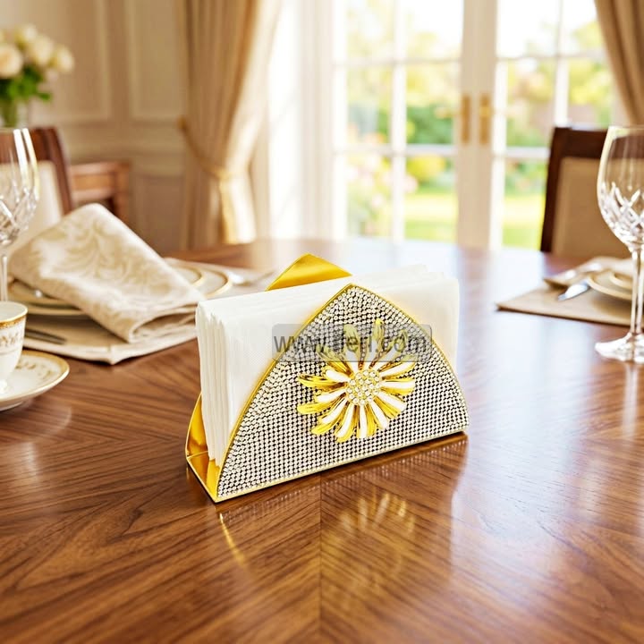 6 Inch Metal Decorative Napkin Tissue Holder ARF043