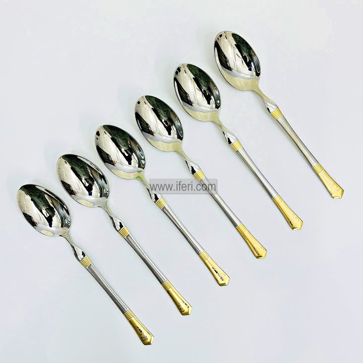 6 Pcs Stainless Steel Dinner Spoon Set TB1648