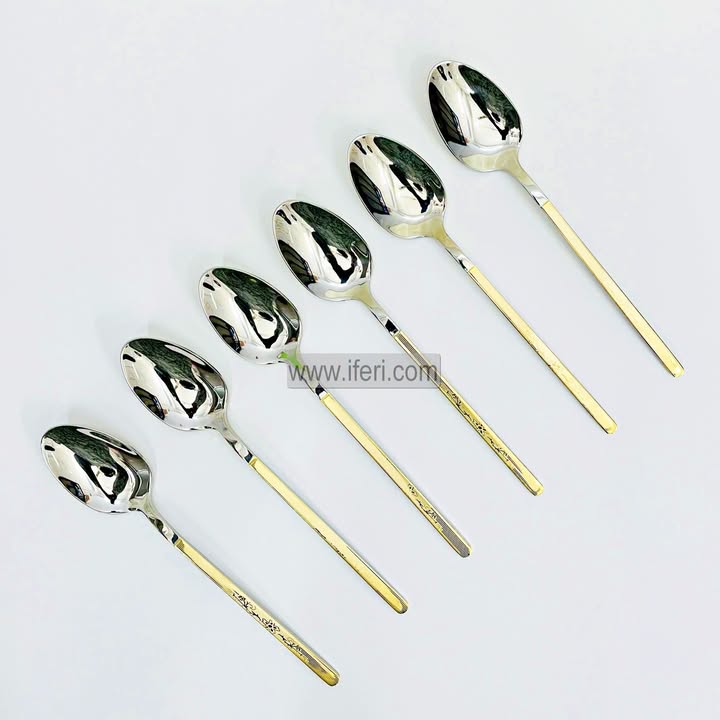 6 Pcs Stainless Steel Dinner Spoon Set TB1655